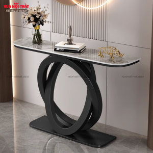 Bàn tiền sảnh trang trí mặt đá cao cấp BTS16 tạo điểm nhấn cho không gian