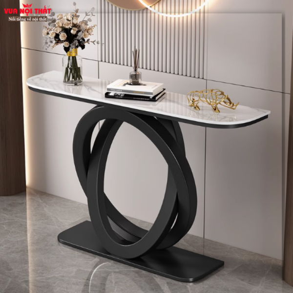 Bàn console trang trí mặt đá cao cấp BTS16