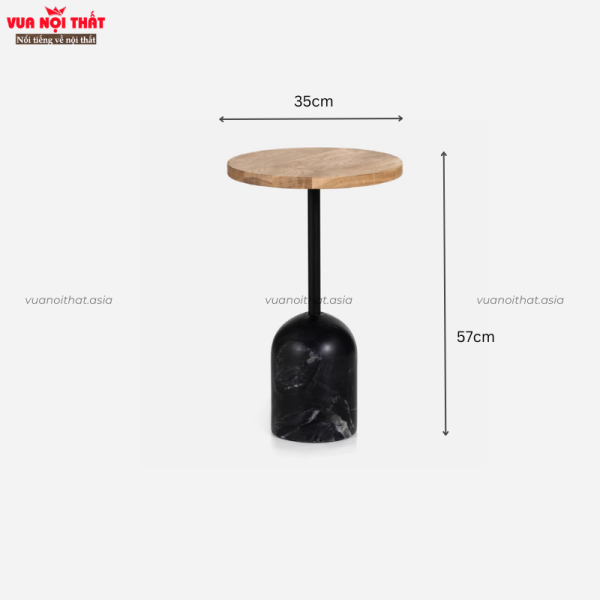 Kích thước bàn sofa góc tròn hiện đại BSF94
