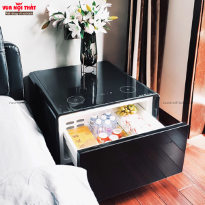Bàn sofa có tủ lạnh BSF95 giúp người dùng dễ dàng bảo quản đồ uống