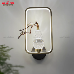 Đèn gắn tường bằng đồng hình hồ lô nhập khẩu đẹp DTT57