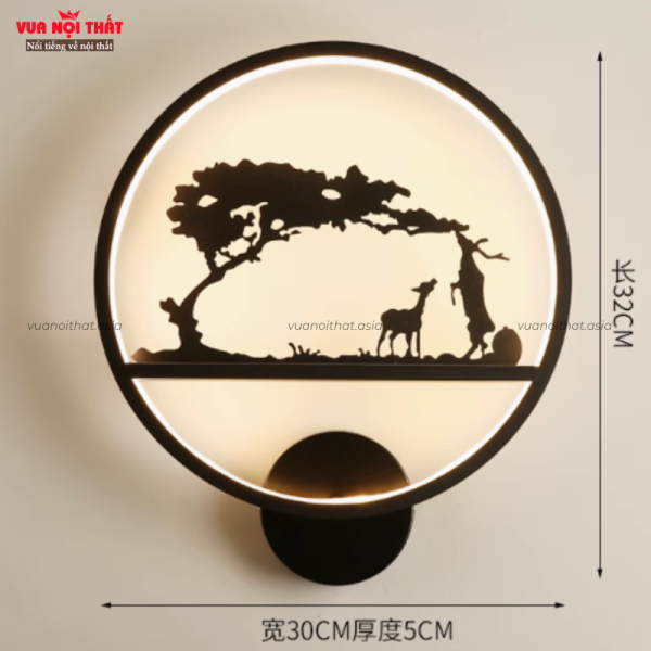 Kích thước của đèn gắn tường hình tròn DTT58