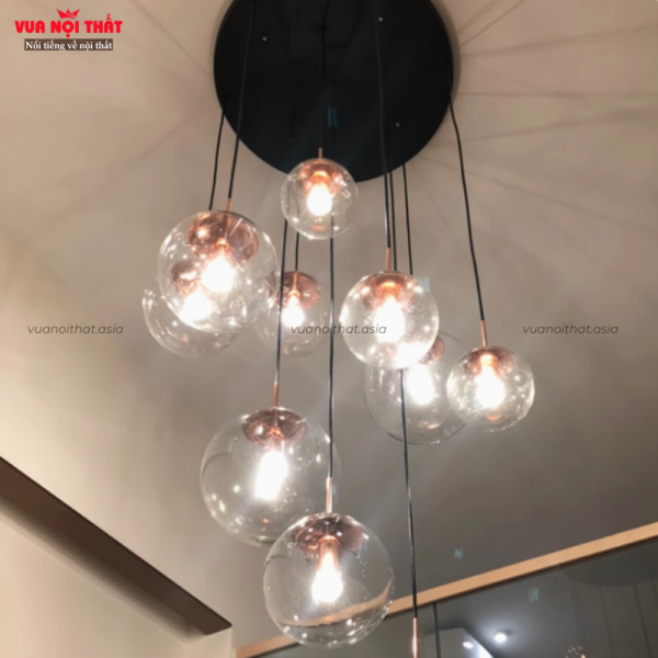 Đặc điểm nổi bật của đèn thả quả cầu trong suốt DTT54