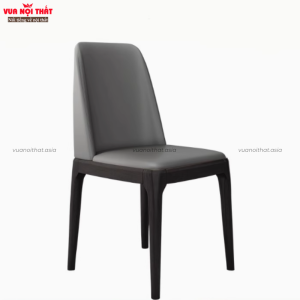 Ghế grace gỗ bọc da GA08 - Màu xám