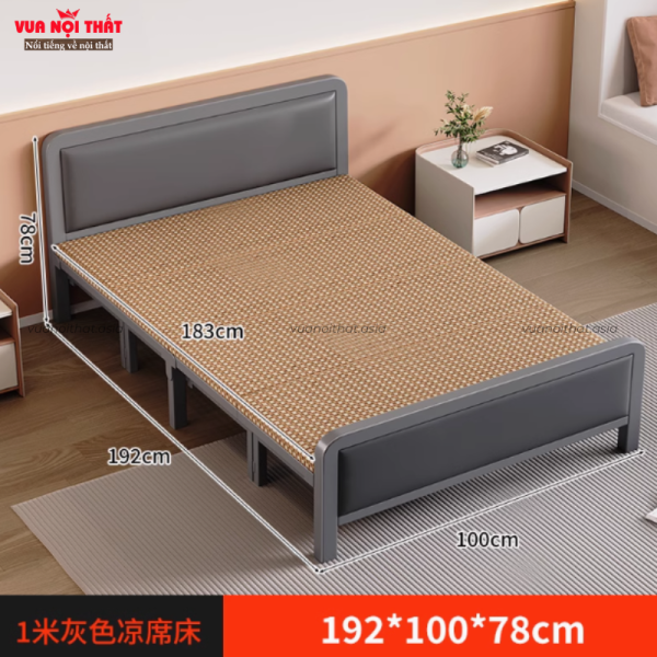 Giường gấp nhỏ gọn GN17 - 100cm - Xám
