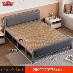 Giường gấp nhỏ gọn GN17 - 120cm - Xám