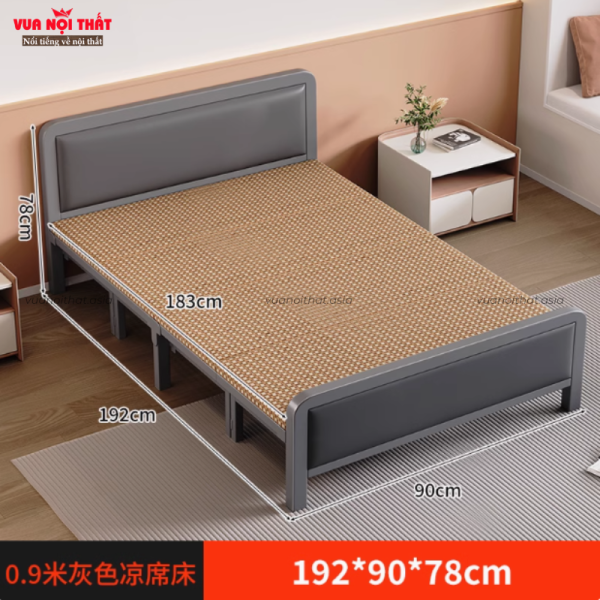 Giường gấp nhỏ gọn GN17 - 90cm - Xám