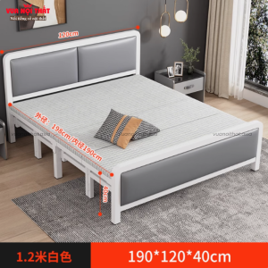 Giường gấp nhỏ gọn GN17 - 120cm - Trắng