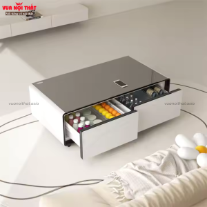 Bàn trà tủ lạnh tích hợp loa nghe nhạc hiện đại BSF96 nhập khẩu cao cấp