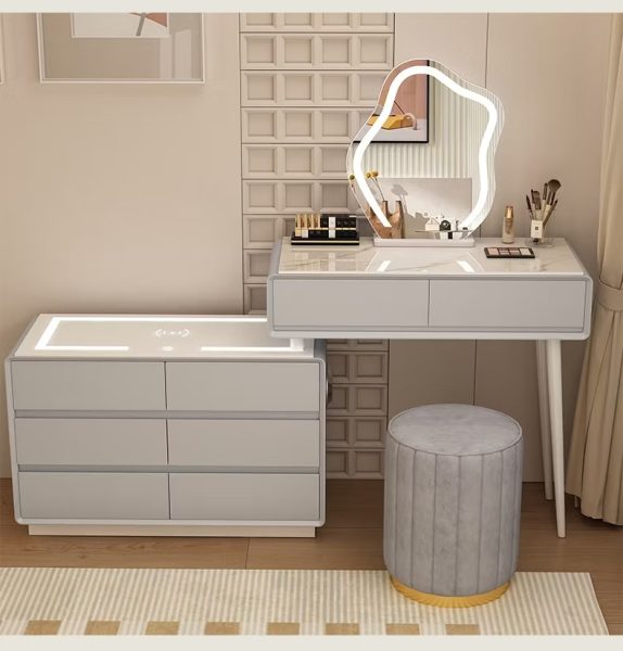 bàn trang điểm sạc không dây