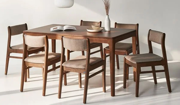 Bộ bàn ăn 6 ghế trên thị trường hiện nay có thiết kế đa dạng