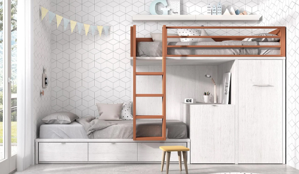 Giường thông minh kết hợp tủ quần áo giúp tối ưu hoá diện tích