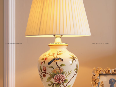 Đèn bàn cổ điển bằng gốm DTT59 mẫu 6