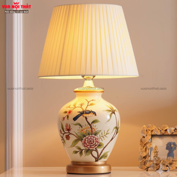 Đèn bàn cổ điển bằng gốm DTT59 mẫu 6