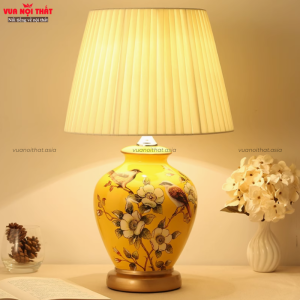 Đèn decor bàn bằng gốm DTT59 được làm từ chất liệu cao cấp