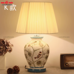 Đèn bàn cổ điển bằng gốm DTT59 mẫu 3