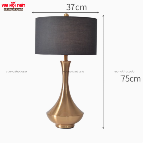 Đèn bàn phòng ngủ kiểu Mỹ DTT61 - Vàng lớn