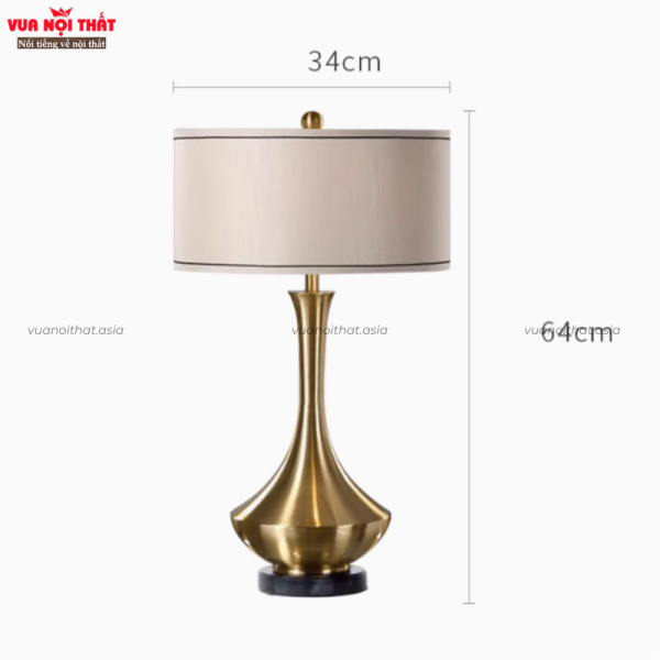 Đèn bàn phòng ngủ kiểu Mỹ hiện đại DTT61 - Hình ảnh 10