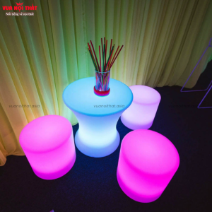 Ghế đèn LED phát sáng ngoài trời hình trụ BGNT10 độc đáo