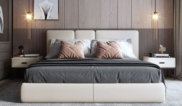 Giường bọc nệm đầu giường đảm bảo an toàn cho trẻ nhỏ & người lớn tuổi