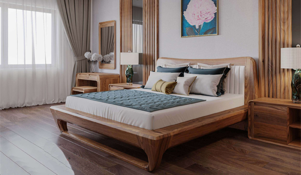 Giường hương xám có khả năng chịu lực tốt & không bị cong vênh hay nứt nẻ