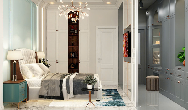 Giường ngủ tân cổ điển phù hợp với nhiều phong cách nội thất