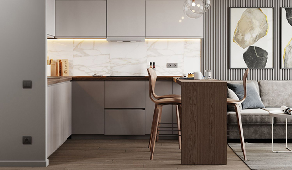 Diện tích là yếu tố quan trọng ảnh hưởng đến kích thước & kiểu dáng của tủ bếp