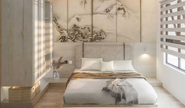 Giường ngủ bọc nỉ mang đến vẻ đẹp mềm mại, tinh tế & hiện đại cho không gian