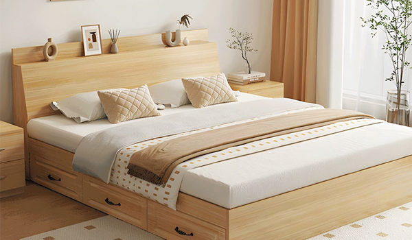 Giường ngủ gỗ sồi được nhiều gia đình lựa chọn để nâng tầm không gian sống