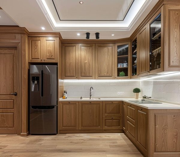 Kích thước bàn bếp chữ L chuẩn phong thuỷ 