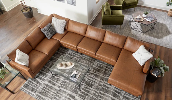 Sofa chữ U được tích hợp nhiều công năng hiện đại
