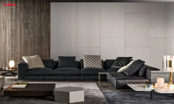 Sofa da có độ bền hồi cao, thoáng mát tạo cảm giác êm ái, thoải mái cho người ngồi