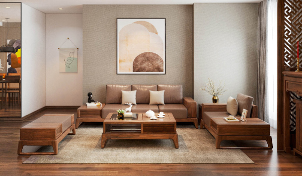 Sofa gỗ sồi - Điểm nhấn độc đáo cho mọi phòng khách