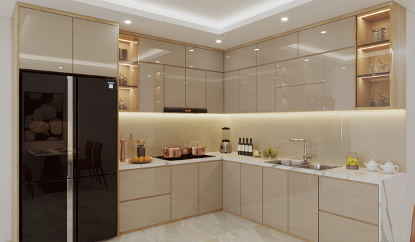Tủ bếp Acrylic là lựa chọn lý tưởng cho những gia chủ yêu thích phong cách hiện đại, tinh tế & tối giản