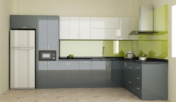 Tủ bếp Acrylic đảm bảo an toàn cho người sử dụng & thân thiện với môi trường