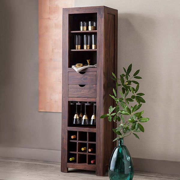 Ưu điểm nổi bật nhất của tủ rượu mini là khả năng tiết kiệm không gian