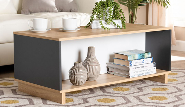 Bàn trà sofa gỗ công nghiệp mang đến sự hài hoà cho tổng thể không gian sống