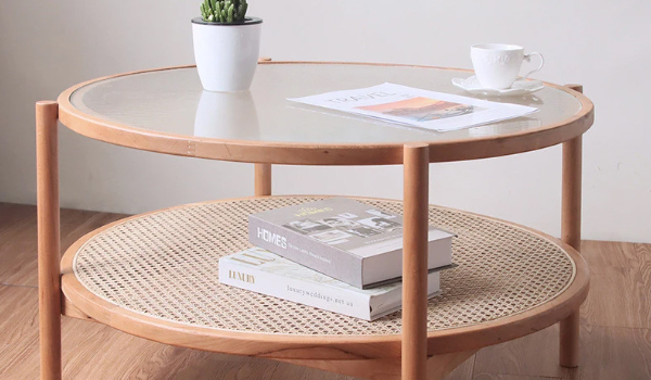Bàn trà sofa mặt kính nổi bật với thiết kế thanh thoát, nhẹ nhàng