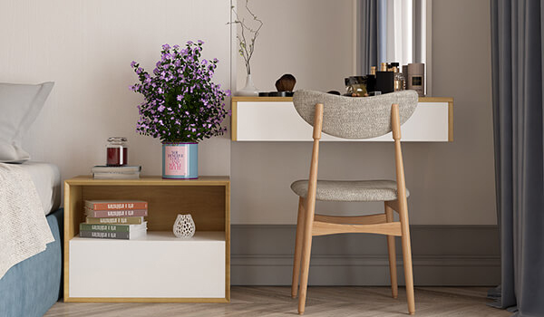 Bàn trang điểm gỗ giá rẻ giúp tiết kiệm chi phí
