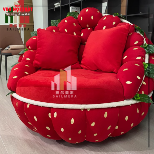 Ghế sofa đơn hình quả dâu tây cao cấp GL61
