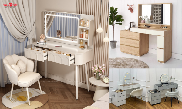 Bàn trang điểm gỗ công nghiệp có khả năng chống ẩm mốc, mối mọt