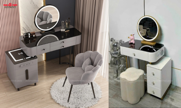 Bàn trang điểm thông minh giá rẻ được gia công kỹ lưỡng, đảm bảo độ bền cao