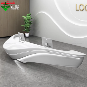 Quầy lễ tân bằng composite cao cấp, sang trọng CPS08