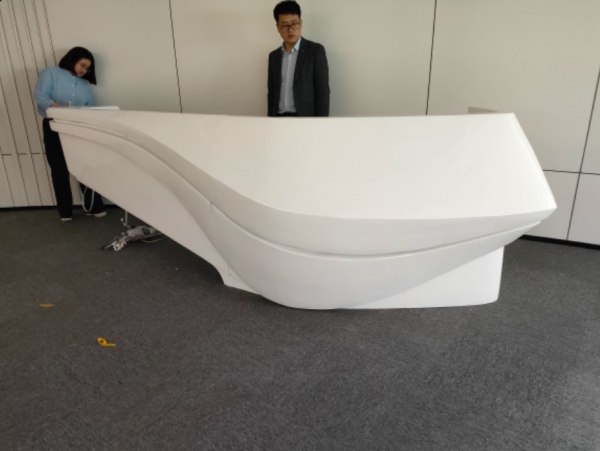 Quầy lễ tân composite hiện đại CPS08