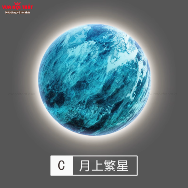 Tranh đèn LED hình trái đất TT81 - Mẫu C
