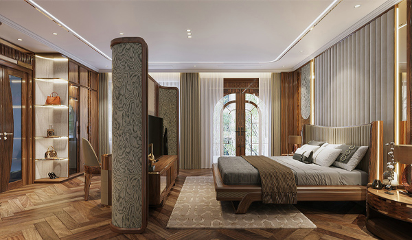 Nội thất gỗ óc chó mang lại vẻ đẹp sang trọng, hiện đại & đẳng cấp cho không gian phòng ngủ