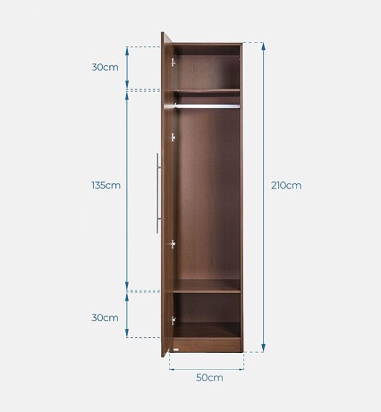 Tủ quần áo 1 cánh là lựa chọn lý tưởng cho những không gian nhỏ hẹp