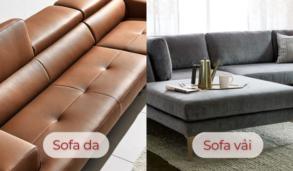 Sofa da và sofa vải: Loại nào tốt hơn?