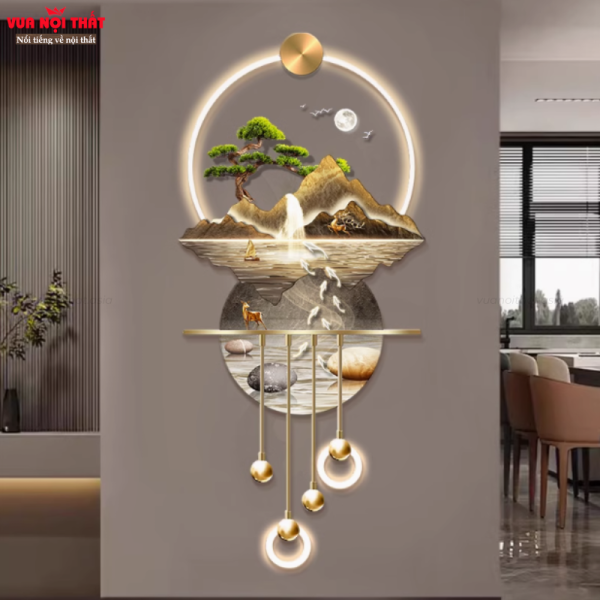 Tranh đèn decor núi non TT82 - Ảnh 6