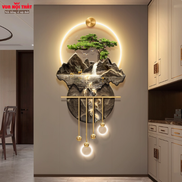 Tranh đèn decor phong cảnh thiên nhiên độc đáo TT83